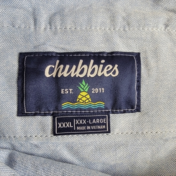 Chubbies  The Dark N Stormies 7" Black Originals Stretch Shorts  Sz XXXL NEW - Picture 9 of 13